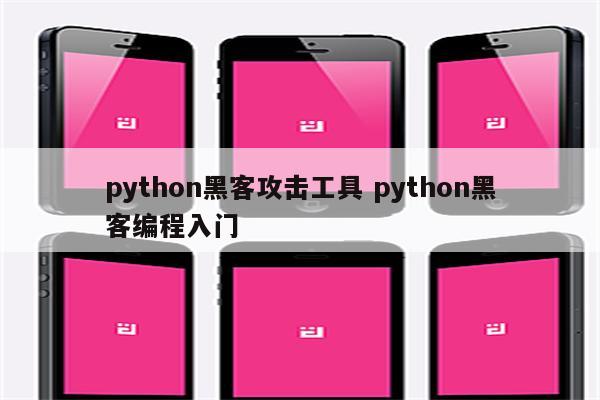 python黑客攻击工具 python黑客编程入门