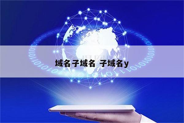 域名子域名 子域名y