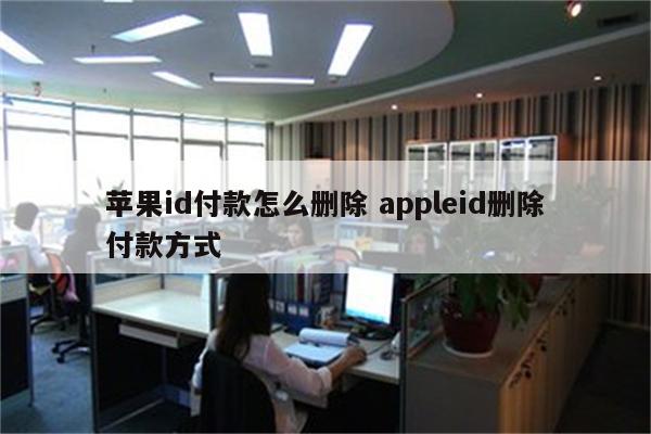 苹果id付款怎么删除 appleid删除付款方式