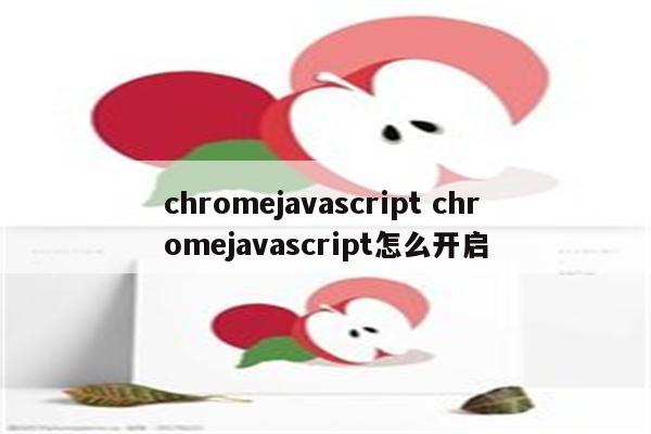 chromejavascript chromejavascript怎么开启