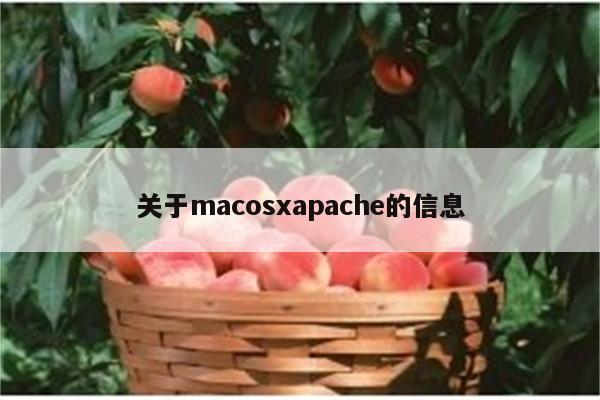 关于macosxapache的信息