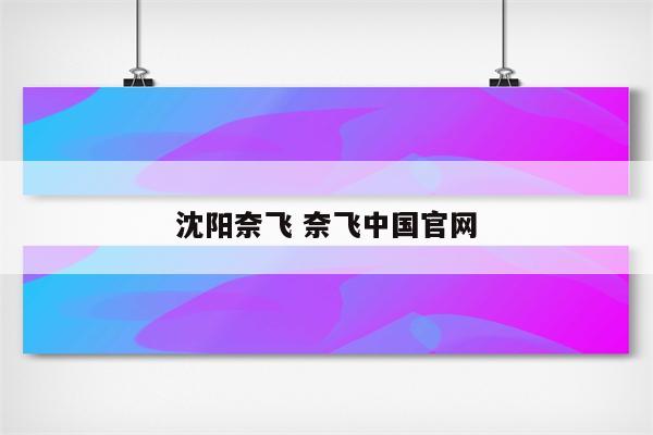 沈阳奈飞 奈飞中国官网