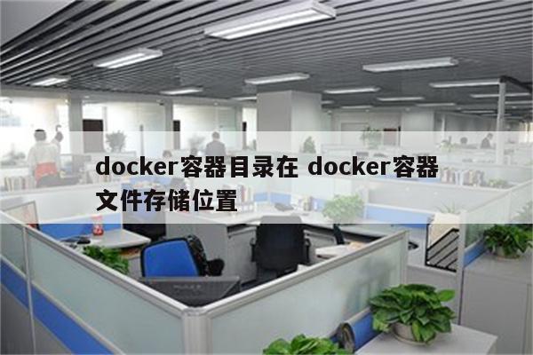 docker容器目录在 docker容器文件存储位置