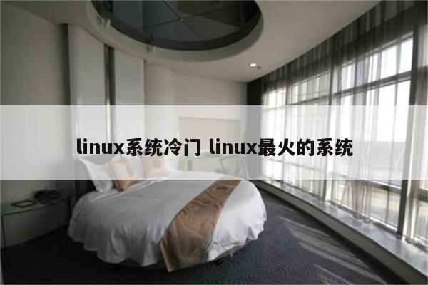 linux系统冷门 linux最火的系统