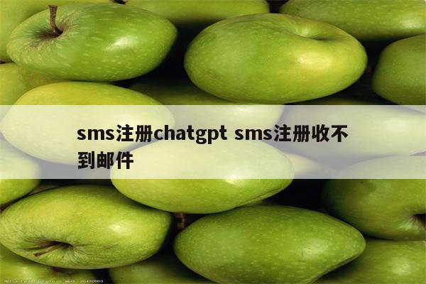 sms注册chatgpt sms注册收不到邮件