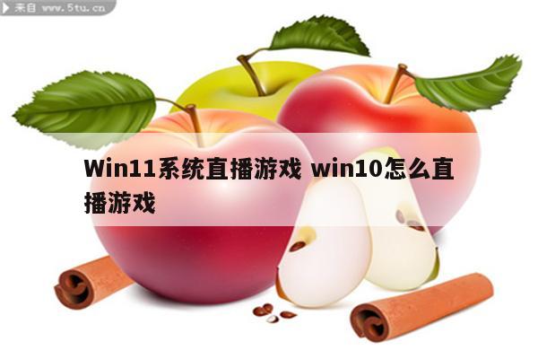 Win11系统直播游戏 win10怎么直播游戏