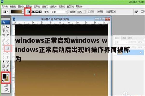 windows正常启动windows windows正常启动后出现的操作界面被称为