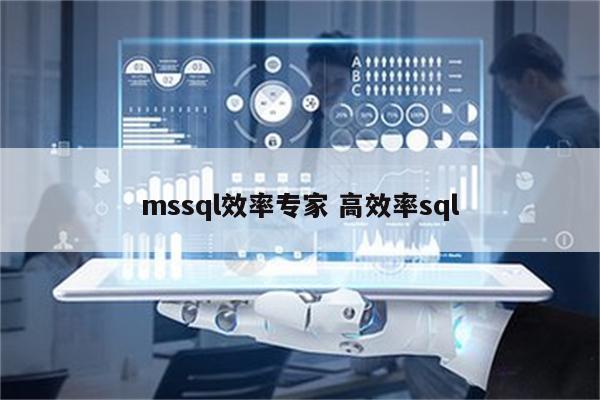 mssql效率专家 高效率sql