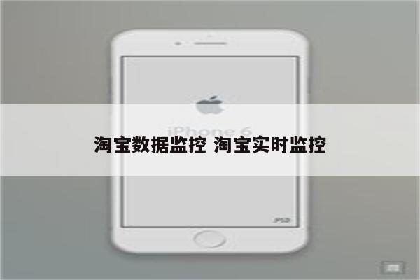 淘宝数据监控 淘宝实时监控