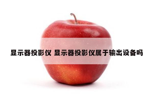显示器投影仪 显示器投影仪属于输出设备吗