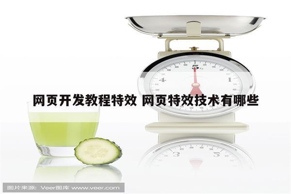 网页开发教程特效 网页特效技术有哪些