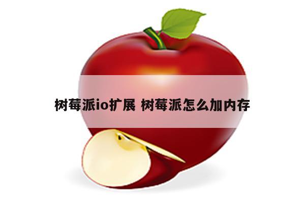 树莓派io扩展 树莓派怎么加内存