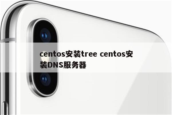 centos安装tree centos安装DNS服务器