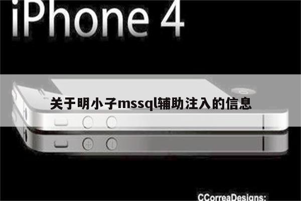关于明小子mssql辅助注入的信息
