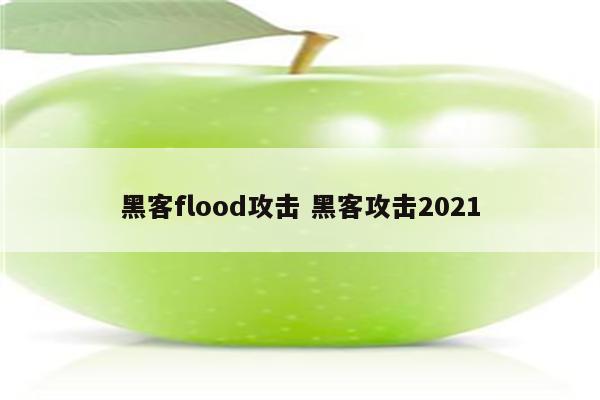黑客flood攻击 黑客攻击2021