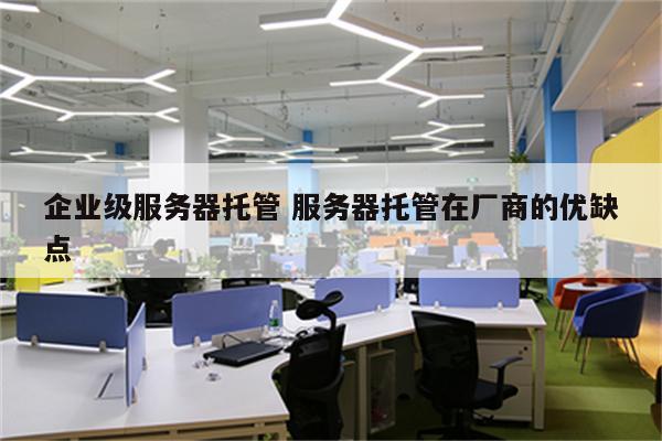 企业级服务器托管 服务器托管在厂商的优缺点