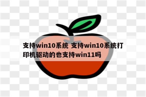 支持win10系统 支持win10系统打印机驱动的也支持win11吗