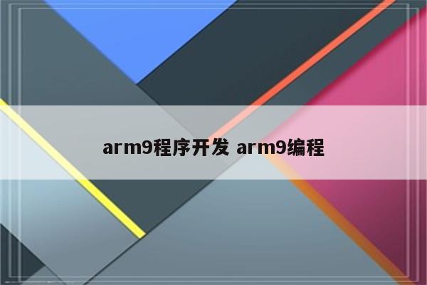 arm9程序开发 arm9编程