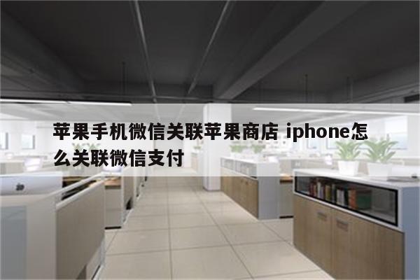 苹果手机微信关联苹果商店 iphone怎么关联微信支付