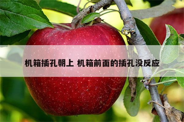 机箱插孔朝上 机箱前面的插孔没反应