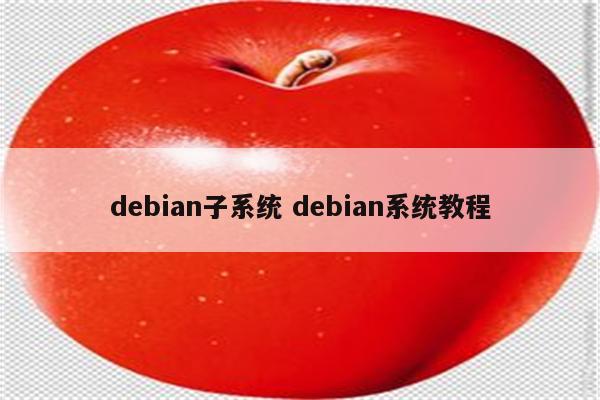 debian子系统 debian系统教程