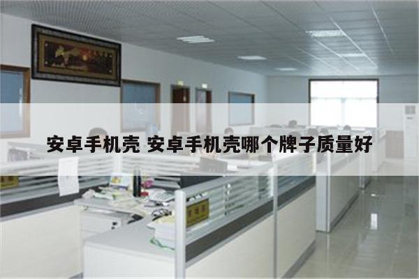 安卓手机壳 安卓手机壳哪个牌子质量好