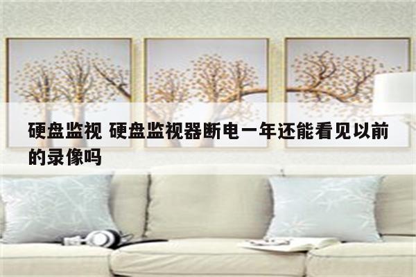 硬盘监视 硬盘监视器断电一年还能看见以前的录像吗