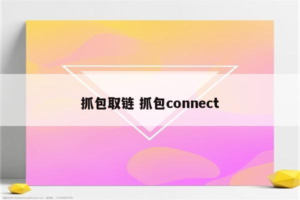 抓包取链 抓包connect