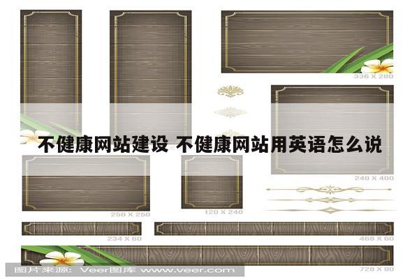 不健康网站建设 不健康网站用英语怎么说
