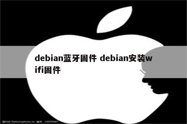 debian蓝牙固件 debian安装wifi固件