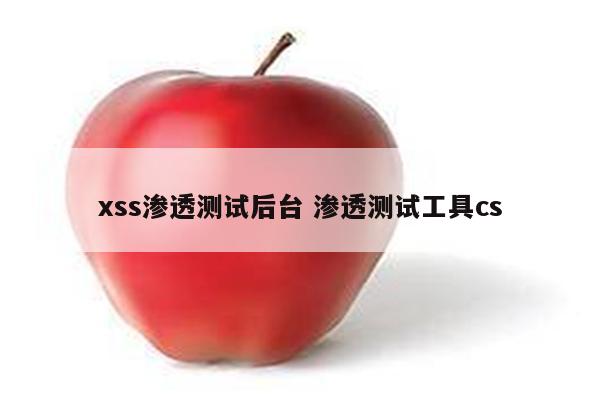 详细阅读:xss渗透测试后台 渗透测试工具cs xss渗透测试后台 渗透测试工具cs