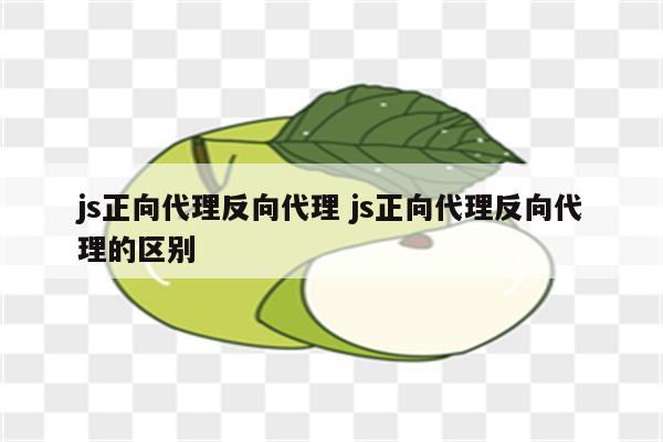 js正向代理反向代理 js正向代理反向代理的区别