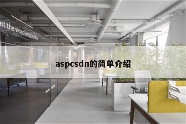 aspcsdn的简单介绍