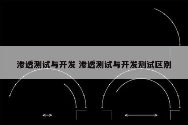 渗透测试与开发 渗透测试与开发测试区别