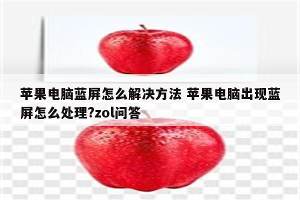 苹果电脑蓝屏怎么解决方法 苹果电脑出现蓝屏怎么处理?zol问答