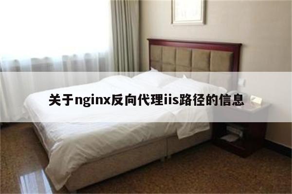 关于nginx反向代理iis路径的信息