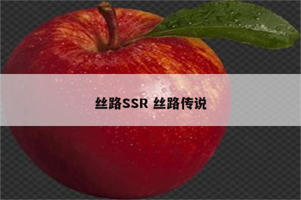 丝路SSR 丝路传说