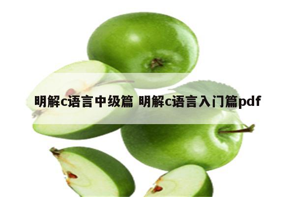 明解c语言中级篇 明解c语言入门篇pdf