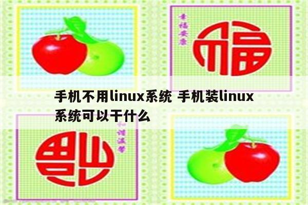 手机不用linux系统 手机装linux系统可以干什么