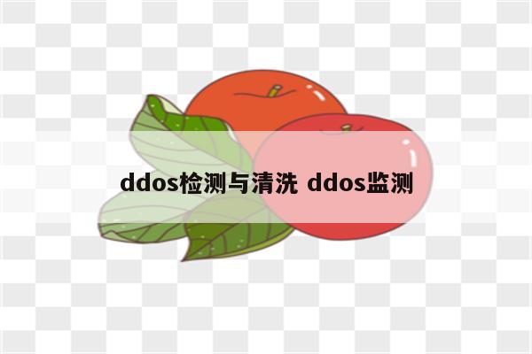 ddos检测与清洗 ddos监测