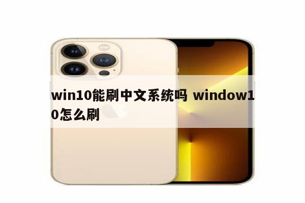 win10能刷中文系统吗 window10怎么刷