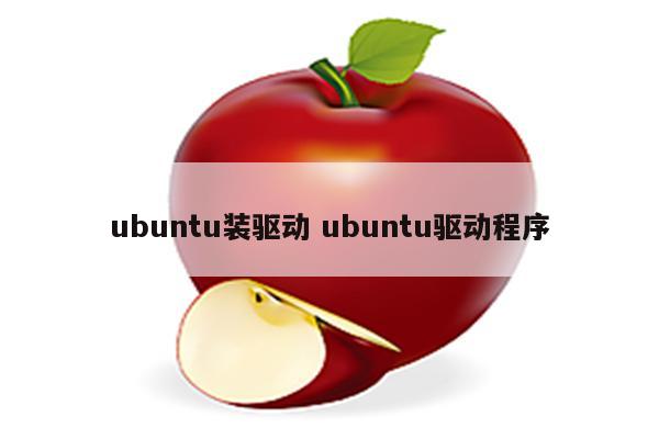 ubuntu装驱动 ubuntu驱动程序