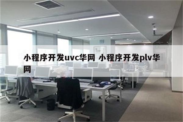 小程序开发uvc华网 小程序开发plv华网