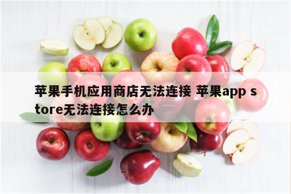 苹果手机应用商店无法连接 苹果app store无法连接怎么办