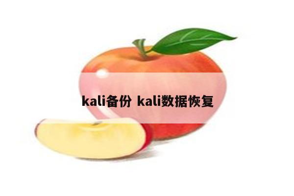 kali备份 kali数据恢复