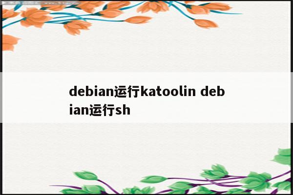 debian运行katoolin debian运行sh