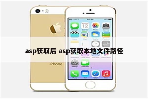 asp获取后 asp获取本地文件路径