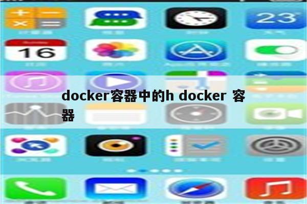 docker容器中的h docker 容器