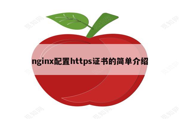 nginx配置https证书的简单介绍