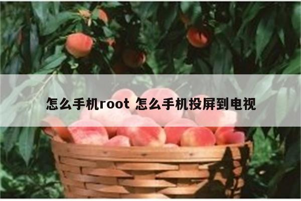 怎么手机root 怎么手机投屏到电视